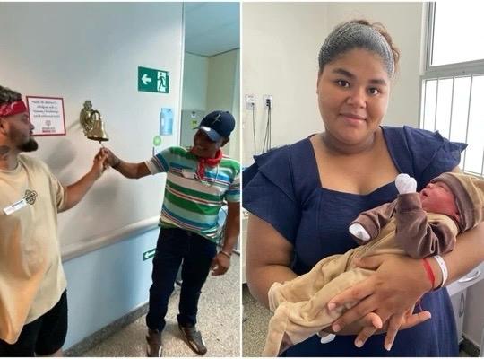 Ex-paciente oncológico homenageia hospital da Bahia ao batizar filho