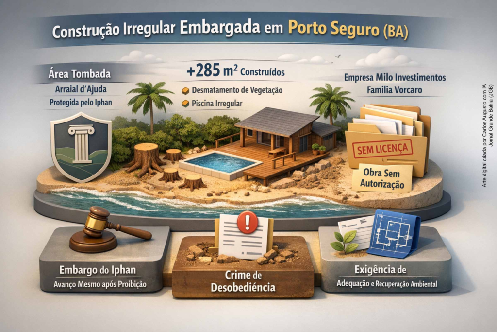 Iphan Embarga Construção Irregular de Clube à Beira-Mar em Porto Seguro