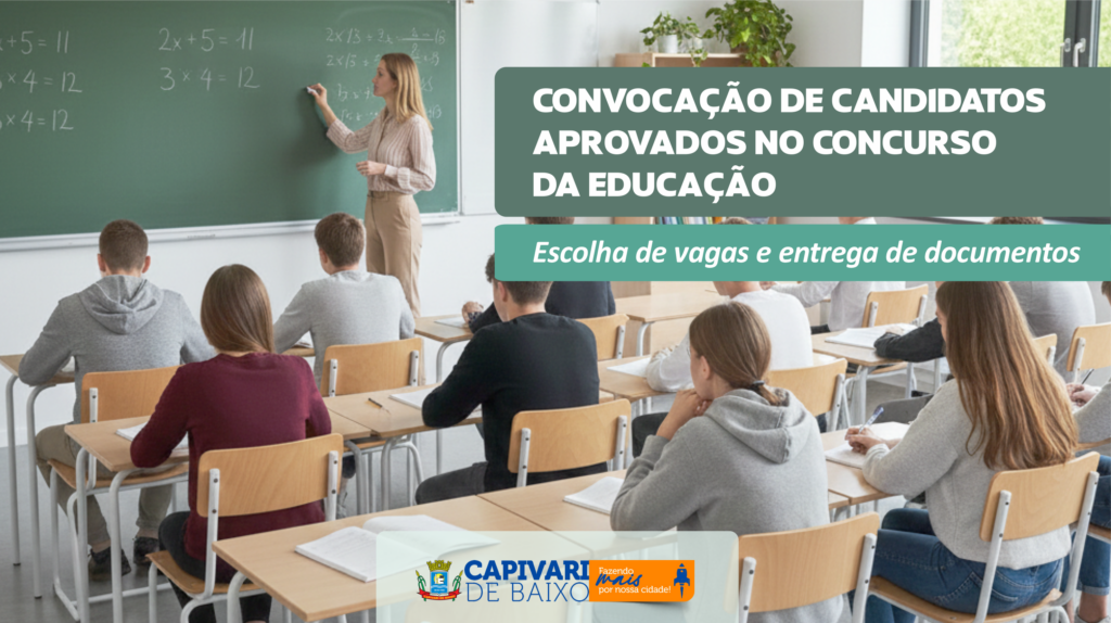 Capivari de Baixo Anuncia Cronograma de Entrega de Documentos para Aprovados no Concurso da Educação