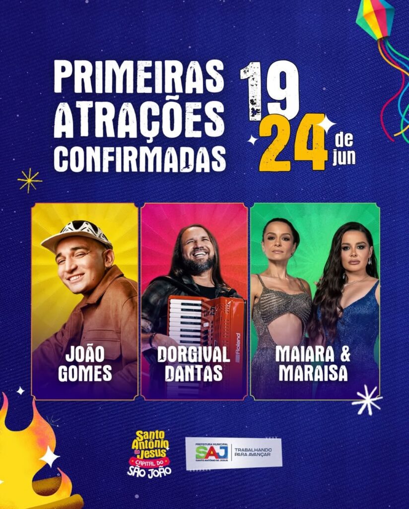 São João 2026 em Santo Antônio de Jesus: Confira as Atrações Confirmadas!