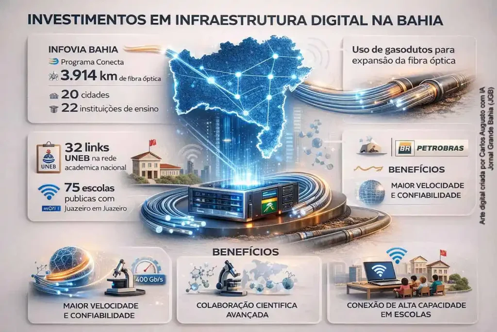 Bahia expande infraestrutura digital para ciência e educação com parcerias significativas