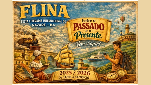 Lançamento da FLINA – Festa Literária Internacional de Nazaré: Um Novo Capítulo para a Cultura da Bahia Lançamento da FLINA – Festa Literária Internacional de Nazaré: Um Novo Capítulo para a Cultura da Ba