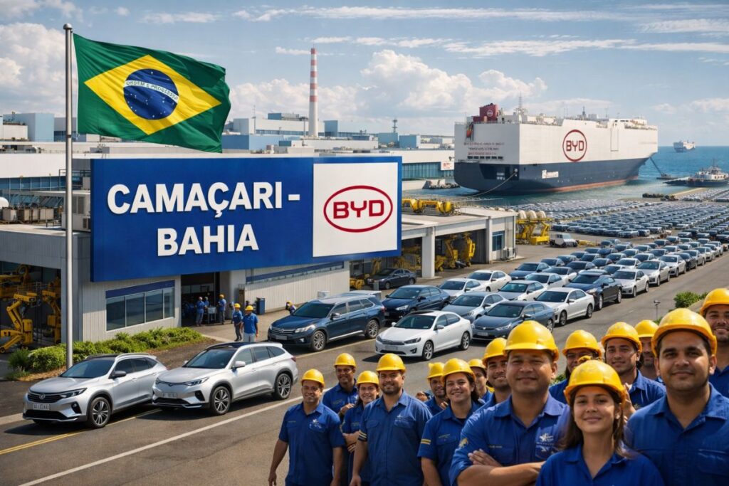 BYD Demite 100 mil na China, mas Investe em Camaçari: Potencial de 20 mil Empregos e Polo de Exporta