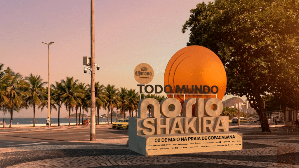 ‘Todo Mundo no Rio’ Ganha Escultura de Areia para Show da Shakira