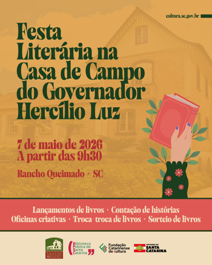 1ª Festa Literária da Casa de Campo do Governador Hercílio Luz Celebra Cultura e Literatura em Santa