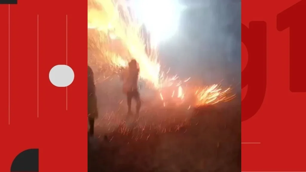 Homem morre atingido por espada junina em Sapeaçu: vídeo registra momento fatal